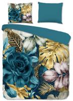 Good Morning Dekbedovertrek LIDY 140x200/220 cm petrol - thumbnail