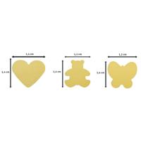 Vaessen Creative • figuurpons set beer hart vlinder small 3st - thumbnail