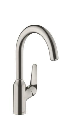 Hansgrohe Focus M42 ééngreeps keukenmengkraan 220, rvs look