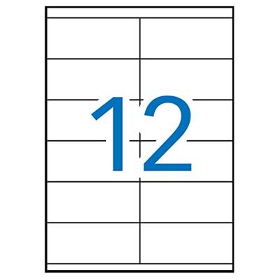 Apli witte etiketten ft 105 x 48 mm (b x h), 1.200 stuks, 12 per blad (1289) Apli witte etiketten ft 105 x 48 mm (b x h), 1.200 stuks, 12 per blad (1289)