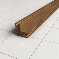 Hoekprofiel BWS Mark 200x1 Cm Geborsteld Brons Koper - thumbnail
