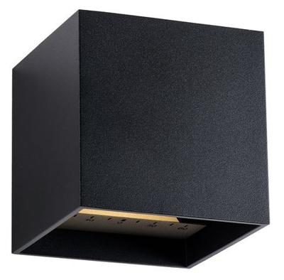 GardenLights Vierkante muurlampMauri 12v 10cm zwart - 3177011