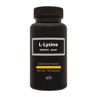 APB Holland L-Lysine extract puur 500mg 100 Capsules
