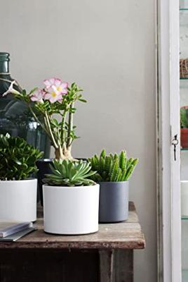 Mica Decorations bloempot Era rond 23x21,5cm grjis mat Mica Decorations bloempot Era rond 23x21,5cm grjis mat