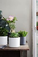 Mica Decorations bloempot Era rond 23x21,5cm grjis mat - thumbnail