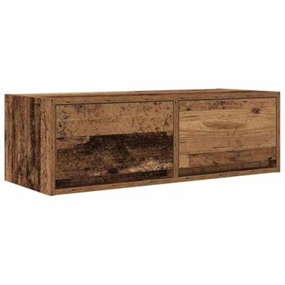 Tv-meubels 2 st 80x31x25,5 cm bewerkt hout oud houtkleurig