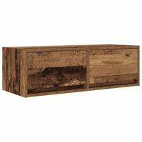 Tv-meubels 2 st 80x31x25,5 cm bewerkt hout oud houtkleurig - thumbnail