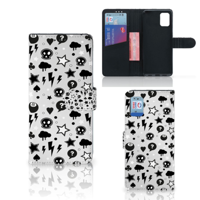 Telefoonhoesje met Naam Samsung Galaxy A31 Silver Punk