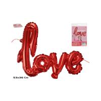 Love tekst ballon 59x40 cm - thumbnail