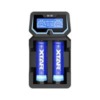XTAR X2 Lader voor Li-ion 18650 cilindrische batterijen - thumbnail