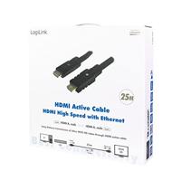LogiLink CHA0025 HDMI kabel 25 m HDMI Type A (Standaard) Zwart - thumbnail