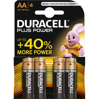 Duracell Batterijen Plus Power, Alkaline, 4 x AA Duracell Batterijen Plus Power, Alkaline, 4 x AA