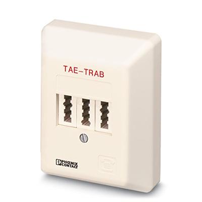 Phoenix Contact 2749628 TAE-TRAB FM-NFN-AP Overspanningsveilige aansluitdoos Overspanningsbeveiliging voor: Telefoon/Fax (TAE) 5 kA 1 stuk(s)