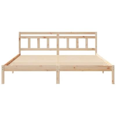 Bedframe met hoofdeinde Bruin 180 x 200 cm Grenenhout Bedframe met hoofdeinde Bruin 180 x 200 cm Grenenhout