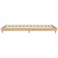 Bedframe bewerkt hout sonoma eikenkleurig 90x200 cm - thumbnail