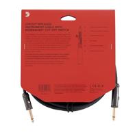 D'Addario PW-AG-10 Momentary Circuit Breaker instrumentkabel 3m - thumbnail