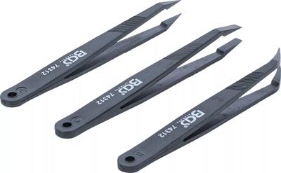 BGS technic plastic tweezers set 3 pieces