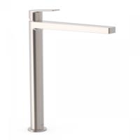 Wastafelmengkraan Tres Project 1-Hendel Uitloop Recht 28.4 cm Rond RVS Tres - thumbnail