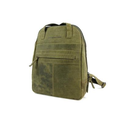 Hide & Stitches Rugzak / Shopper Idaho Olijf Groen