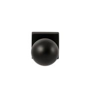 Hardbrass Knopkruk Sfera op vierkant rozet - zwart - thumbnail