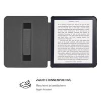 Lunso Kobo Libra Colour hoesje (7 inch) - Vegan Saffiano Leren Sleep Cover - Yellow Wave - thumbnail