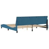 Bedframe zonder matras "Hanko" fluweel blauw 200x200 cm - thumbnail