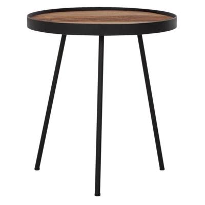 DTP Home Bijzettafel 'Saturnus' Teakhout, 40cm, kleur Naturel