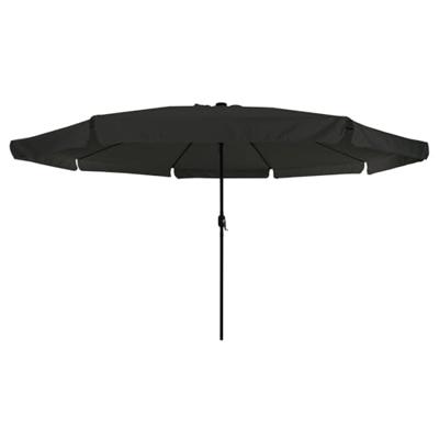 Parasol met LED-verlichting Ø395x245 cm zwart