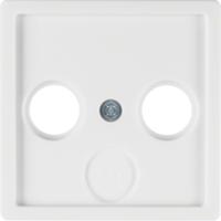 Berker Q.1 inzetplaat voor Centrale Antenne polarwit - thumbnail