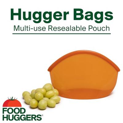 Food Huggers Herbruikbare bewaarzak - 900ml - amber - thumbnail