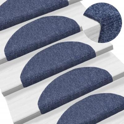 VidaXL Trapmatten zelfklevend 10 st 65x21x4 cm naaldvilt blauw