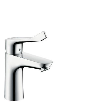 Hansgrohe Focus Care wastafelkraan met ComfortZone 100 met verlengde greep 12.1cm EcoSmart met waste chroom 31911000