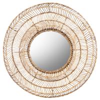 MUST Living Ronde Spiegel 'San Miguel' Abaca, 100cm - thumbnail