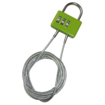 Pincho kabelslot cijfercombinatie staal 100 cm groen Pincho kabelslot cijfercombinatie staal 100 cm groen