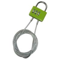 Pincho kabelslot cijfercombinatie staal 100 cm groen - thumbnail