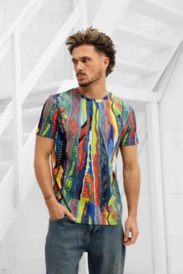 Carlo Colucci C3460 171 T-Shirt Heren Groen - Maat XS - Kleur: Groen | Soccerfanshop Carlo Colucci C3460 171 T-Shirt Heren Groen - Maat XS - Kleur: Groen | Soccerfanshop