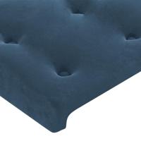 Hoofdborden 2 st 80x5x78/88 cm fluweel donkerblauw - thumbnail