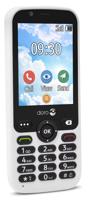 Doro 4G Mobiele telefoon (3 MP camera, 2,8 inch (7,11 cm) display, LTE, GPS, Bluetooth, WhatsApp, Facebook, WiFi), 7010, Wit - thumbnail