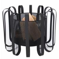 Kester vuurkorf zwart Fire Pit Staal Diameter 55cm Terrasverwarming Sfeerhaard - thumbnail