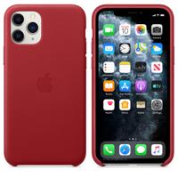 Apple leather case iPhone 11 Pro red - thumbnail