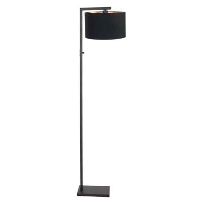 Steinhauer Vloerlamp Stang H 160 cm zwarte kap - zwart