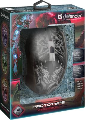 Defender GM-670L muis Ambidextrous Optisch 2400 DPI