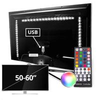 Tv backlight set met 3 RGBWW ledstrips voor tv's 50-60 inch - thumbnail