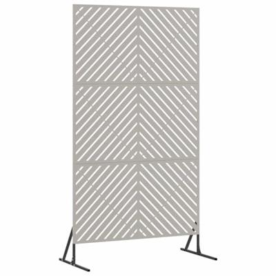 VidaXL Privacyscherm grijs 100 x 50 x 180 cm staal