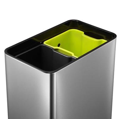 EKO vuilnisbak met sensor phantom 2x20 l matzilverkleurig