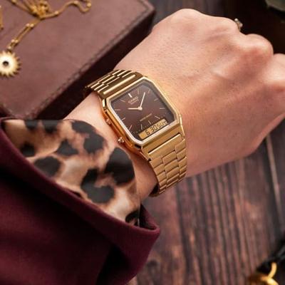 Horloge Heren Casio AQ-230GA-5AMQYES Bruin