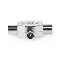 Coaxsplitter | IEC (Coax) Male - 2x IEC (Coax) Female | Metaal - thumbnail
