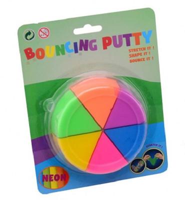 Johntoy John toy bouncing duo putty 6 neon kleur