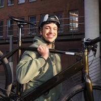 Melon Fietshelm urban active zwart/grijs mt 46 - 52 cm - thumbnail