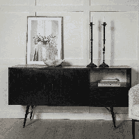 Nohr Dressoir 'Frisco' 160cm, kleur Zwart - thumbnail